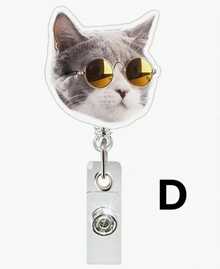 1 Túi đựng thẻ cảm xúc bằng acrylic có thể thu gọn, xoay được, dùng cho bác sĩ, y tá, móc khóa thẻ, khóa kéo dễ dàng. - Nhiều màu - Xem 22