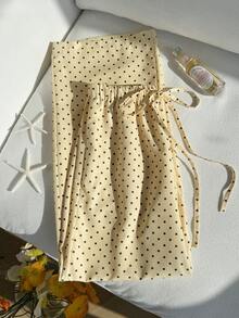 Comfortcana 黄色波点梭织女式休闲裤 - 黃色 - 查看 3