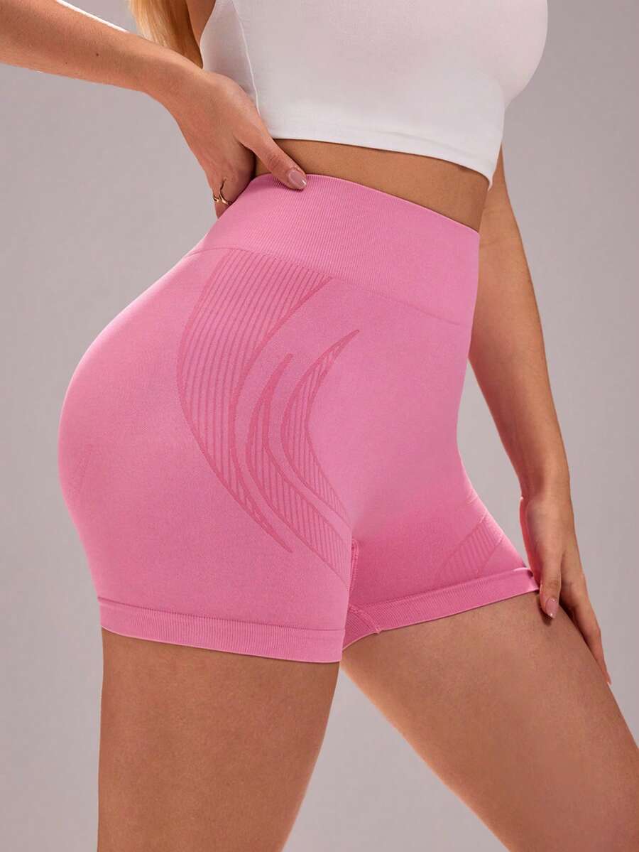 Sovereign Charm High-End Professional Tight-Fitting High-Waist Peach Butt Lifting Elastic Yoga Pants For Women, Spring/Summer - Pink - View 1
