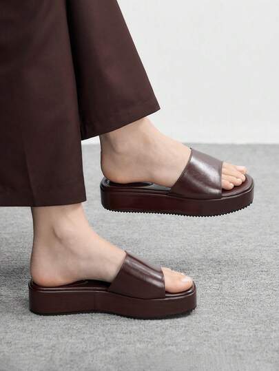 CUCCOO BIZCHIC 女士时尚坡跟凉鞋，露趾穆勒鞋，厚底高跟休闲凉鞋，适合度假、旅行、日常穿着和海滩使用。