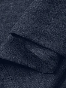 Livesso Conjunto de 2 piezas de top de tirantes con volantes y pantalones holgados de verano para mujer - Azul Marino - Ver 6