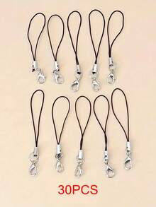 15/20 Pack Phone & USB Drive Lanyards - Detachable Mini Cord With Lobster Clasp For Keychain, DIY Crafts & Accessories - Multicolor - View 8