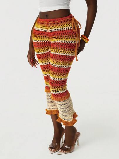 Amplova 女士彩色简约休闲毛衣裤