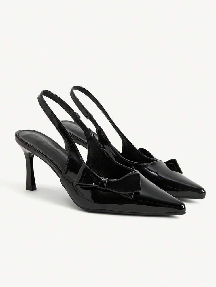 CUCCOO CHICEST Pointed Toe High Heel Shoes For Women. New Elegant Wedding Dress Nude Color Patent Leather High Heels, Slim Heel, Cross-Tied, Charming Elegant, Sexy Club Nude Color Ladies High Heel Pumps, Spring, Summer, Autumn Fall Valentine's Day Elegant Shoes