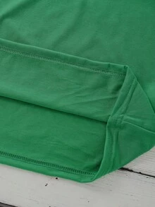 Set da 2 pezzi di maglietta e leggings con stampa grafica di leopardo, trifoglio e cuore, casual chic per ragazze giovani, per il giorno di San Patrizio - Multicolore - Visualizzare 2