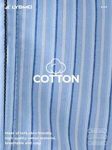 LYSMO 2026 Women's Casual Light Blue Striped Hollow Out Waist Camisole,Summer Chic Night Out Minimalism Cotton Stylish Blouses, Top For Women - Blue - View 7