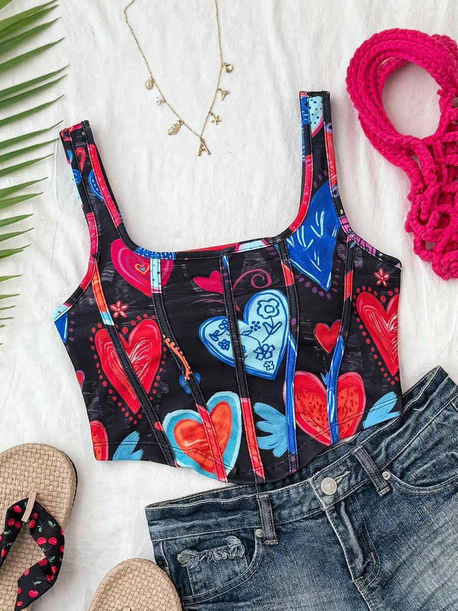 Travachic Áo tank top nữ cổ vuông không tay ôm sát, chất liệu gân, thích hợp mặc đi nghỉ mát, nghỉ hè, nghỉ xuân, dự tiệc, đi biển, mùa xuân, ngày Valentine, quà Valentine cho nữ, trang phục lễ hội, thanh lịch, quần short hoa, trang phục lễ hội, áo đi chơi, áo dự tiệc. - Nhiều màu - Xem 1