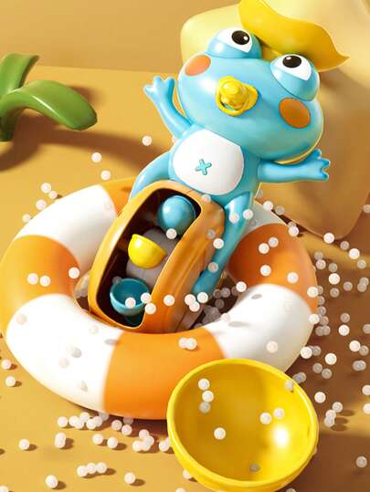 MINKOJA - SELECTS 1Pc Frog Playing In The Water Spinning Toy For Children's Pools And Bathrooms.