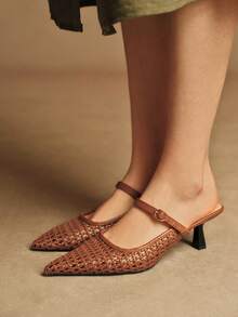 Women Heeled Sandals Valentine's Day - Brown - View 5