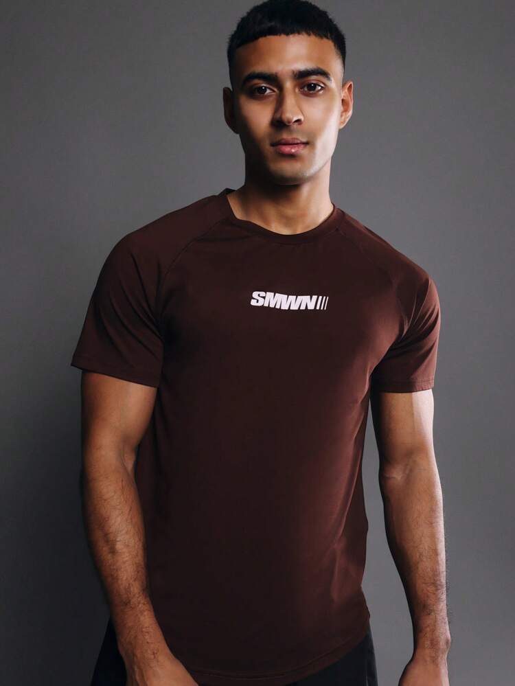 Short Sleeve Crew Neck Tee With Logo