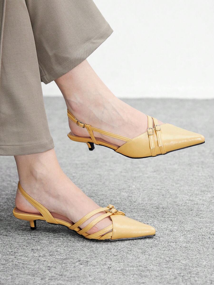 CUCCOO BIZCHIC 女士高跟凉鞋 - 淡黃色 - 查看 1