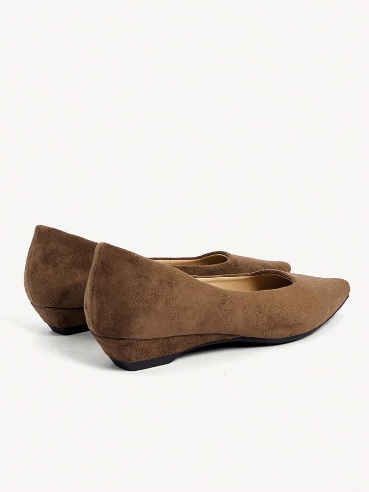 CUCCOO CHICEST Spring/Autumn Fashion Square Toe Slip-On Loafers, Commuting Style Elegant & Comfortable Suede-Like Flat Shoes For Casual, Party, Vacation Elegant Shoes Wedding Shoes