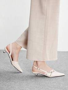 CUCCOO BIZCHIC Women Heeled Sandals Spring Shoes - White - View 3
