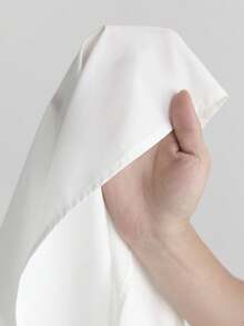 Ontre 2026春夏新款白色短袖纽扣衬衫，休闲简约宽松百搭，适合度假、婚礼、母亲节、教师节、办公等场合穿着。 - 白色 - 查看 9