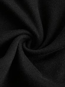 SHEIN Essnce 大码女装时尚返校季服装秋季服装黑色上衣秋季上衣休闲通勤秋季纯色黑色内衬和外层吊带背心四件套吊带背心 - 彩色 - 查看 3