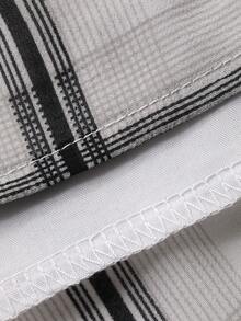 DAZY Women's Casual Commuter Plaid Shirt And Skirt 2 Pieces Set - Multicolor - View 8