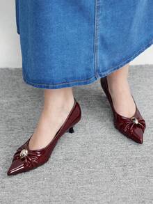 CUCCOO BIZCHIC Tacones para mujer - Burdeos - Ver 4