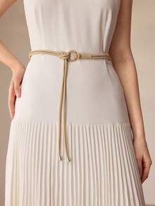 MOTF PREMIUM PRE APRICOT LONG STRAP BELT - Apricot - View 2