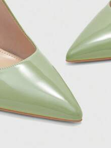 CUCCOO BIZCHIC New Versatile Pointed Toe Women's High Heels For Christmas Valentine's Day - Light green - View 8