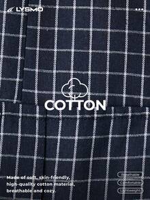 LYSMO 2026 New Arrive Minimalism Spring/Summer Women's Fashion Plaid Cargo Capri Pants,Plain/Casual - Navy Blue - View 8