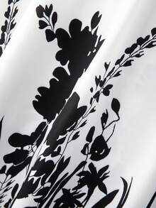 GlowEve CURVE 大码女式度假植物印花弹力腰休闲裙 - 杏色 - 查看 4