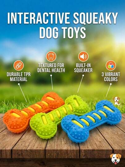 PETSIN 1 Piece Pet Talking Chew Bone Toy; Chew Stick For Teeth Cleaning; Pet Self-Entertainment And Boredom Relief Toy; Pet Supplies