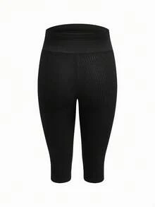 Modmama Maternity Solid Color Adjustable Waist Casual Capri Leggings - Multicolor - View 6