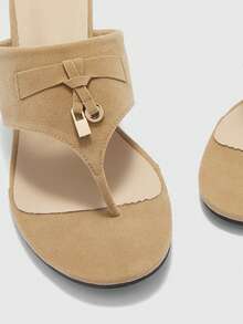 CUCCOO BIZCHIC 女士水钻装饰休闲厚底凉鞋 - 駝色 - 查看 10