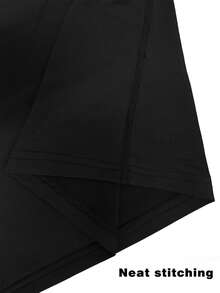 Manfinity Sport Corelite Áo thun thể thao nam tay ngắn cổ tròn, in họa tiết, dáng ôm, thích hợp cho mùa hè. - màu đen - Xem 7