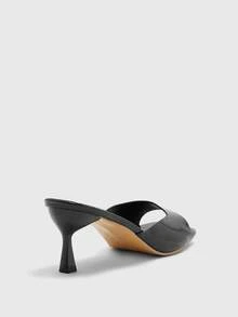 CUCCOO BIZCHIC New Stylish Comfortable Versatile Elegant Pointed Toe High Heel Slip-On Sandals For Women, Summer Summer Shoes - Black - View 9