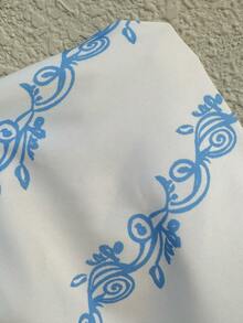 Sunnyshic 2026 New Summer Retro Print Flared Skirt, Slimming A-Line Long Skirt For Women - Multicolor - View 3