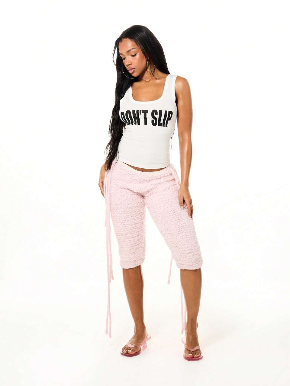 SUMWON Contrast Graphic Scoop Neck Tank With Statement Text Print Perfect For Casual Summer Days And Weekend Outings