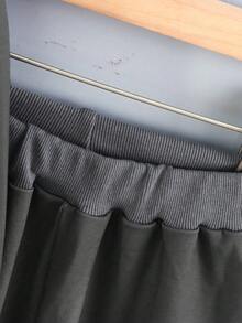 SHEIN 年轻男孩休闲运动街头风格可爱酷炫 3D 恐龙图案长袖运动衫和裤子 2 件套，适合日常穿着、上学、旅行、运动、春秋季节 - 灰色 - 查看 5