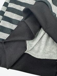 Glimmora Women's Casual Striped Print Zip-Up Sweatshirt, Autumn/Winter - Multicolor - View 3