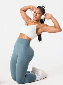 Easithlete Easithlete 1件装吸湿排汗提臀基础运动裤，无缝设计，适合健身/瑜伽 - 彩色 - 查看 7