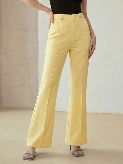 MOTF PREMIUM WOMEN'S ELEGANT COMMUTER FLARE LEG SUIT PANTS, SPRING/SUMMER