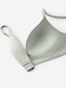 LUVLETTE Áo lót nâng ngực không gọng Dream Curve Support+ màu xanh lá cây, size cơ bản, chất liệu Freedom, thoải mái và là món đồ không thể thiếu. - Màu xanh Ô liu - Xem 10