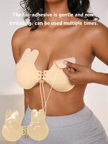 NudeFit 2pcs Rabbit Ear Shaped Reusable Nipple Covers/Pasties - Multicolor - View 2