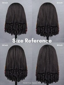 QUICK WEAR 9AM HAIR 即戴即用半假发，蓬松直发/缅甸卷发，灵活贴合，三合一半假发，带抽绳，自然发际线，无缝设计，新手友好，即戴即用，无需胶水，真人发假发，预先拔毛发际线，180%密度，18-28英寸常规尺寸，未经加工的原生发，Y2K风格真人发假发，礼物，发饰，情人节真人发无蕾丝假发，自然无胶假发，浪漫约会之选，100%真人发假发 - SNatural - 查看 5