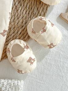 Loomiva 6pcs Newborn Baby Cute Brown Bear All-Over Print Footie Pajama Set - Multicolor - View 4