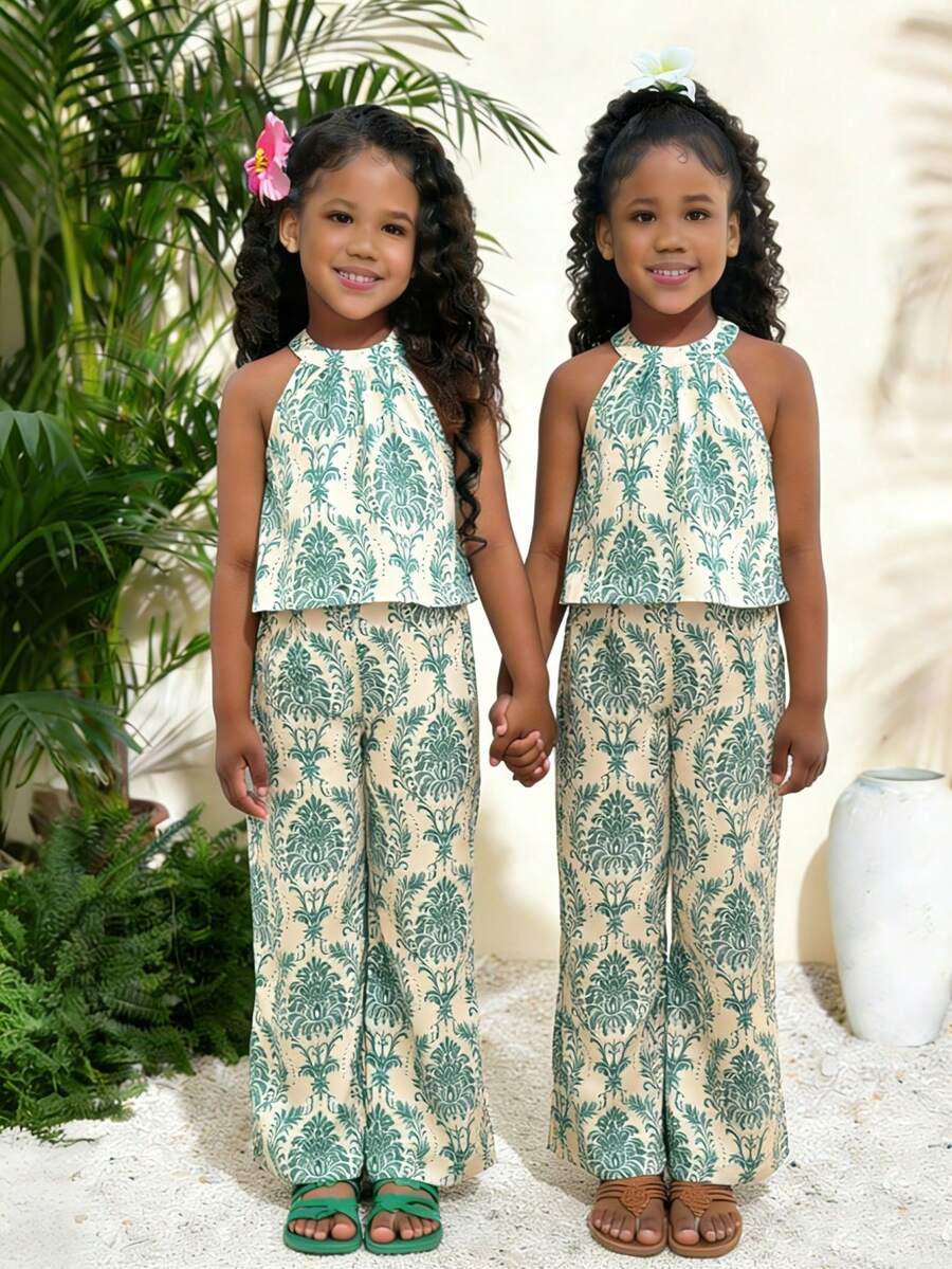 女孩T恤套装 - 彩色 - 查看 1