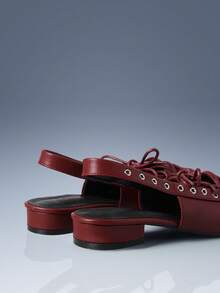 CUCCOO GRLICON Women Flats - Burgundy - View 4