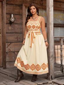 Nubod Vestido camisero con estampado floral elegante y retro, ideal para vacaciones de primavera/verano y uso casual/de oficina - Albaricoque - Ver 5