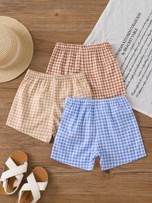 SHEIN Baby Boy's Summer Multiple Piece Set, Fashionable Minimalist Versatile Pants, Suitable For Casual Home, Outdoor Activities, Gatherings With Friends - Multicolor - View 2