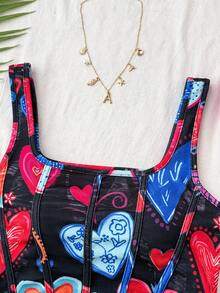 Travachic Áo tank top nữ cổ vuông không tay ôm sát, chất liệu gân, thích hợp mặc đi nghỉ mát, nghỉ hè, nghỉ xuân, dự tiệc, đi biển, mùa xuân, ngày Valentine, quà Valentine cho nữ, trang phục lễ hội, thanh lịch, quần short hoa, trang phục lễ hội, áo đi chơi, áo dự tiệc. - Nhiều màu - Xem 3