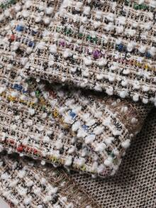 DAZY Women's Sexy Backless Tie Strap Fitted Tweed Party Dress, Summer - Grey - View 3