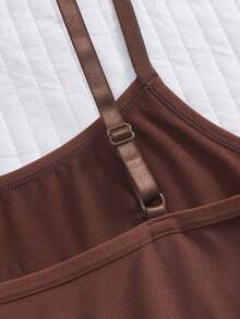 Eraneu 1 pieza Camiseta interior versátil de moda para mujer - Marrón - Ver 10