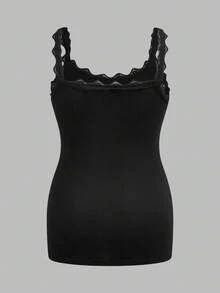 Modmama Maternity Solid Color Contrast Lace Bow Decor Camisole White Summer - Multicolor - View 6