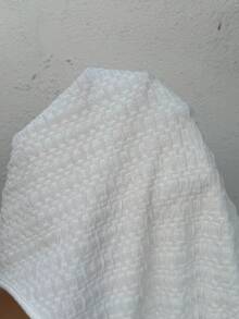 SHEIN Bộ đồ bầu màu trơn, dây mảnh, buộc cổ, kiểu dáng thường ngày mùa hè, 2 món. - trắng - Xem 10