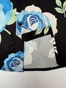 VIVINTIMO Bộ đồ đi biển mùa hè dành cho nam giới: áo sơ mi ngắn tay in hoa và quần short cạp chun. - Nhiều màu - Xem 6